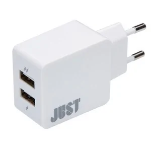JUST Core Dual USB Wall Charger (3.4A/17W, 2USB) White