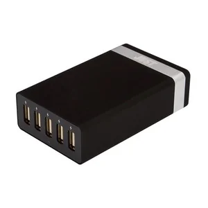 JUST Family Quint USB Wall Charger (8A/40W, 5USB) Black