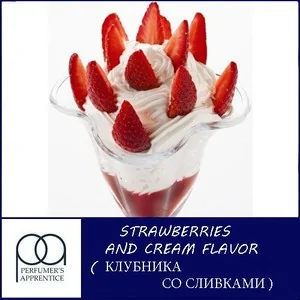 Ароматизатор TPA Strawberries and Cream (Полуниця з вершками)