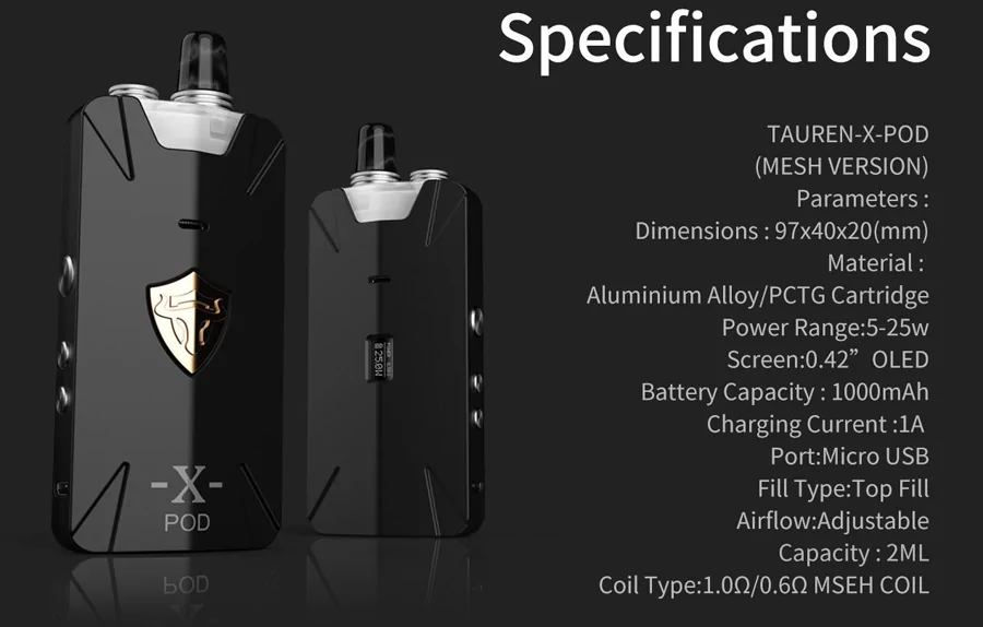 Tauren X Pod RBA Kit
