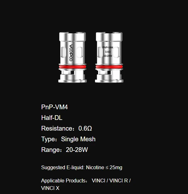 Voopoo PnP VM4 0.6 Ом