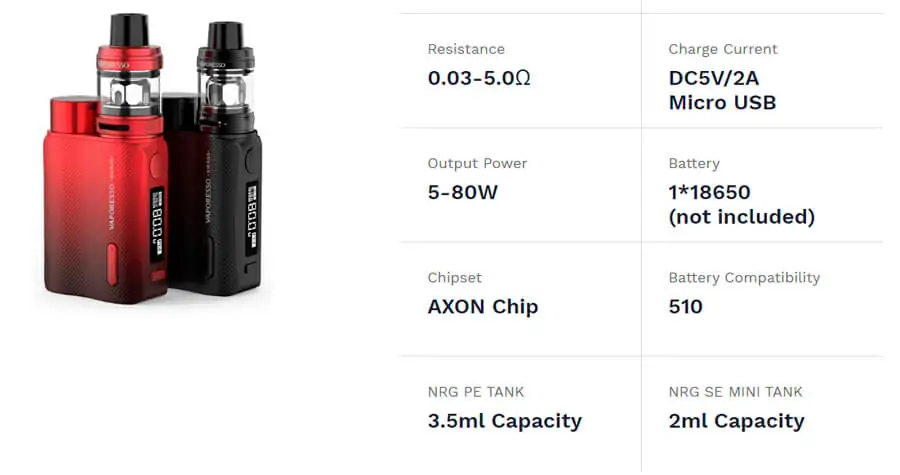 Vaporesso Swag 2 80W TC Kit