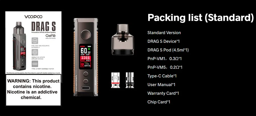 Voopoo Drag S 60W VW Pod Kit