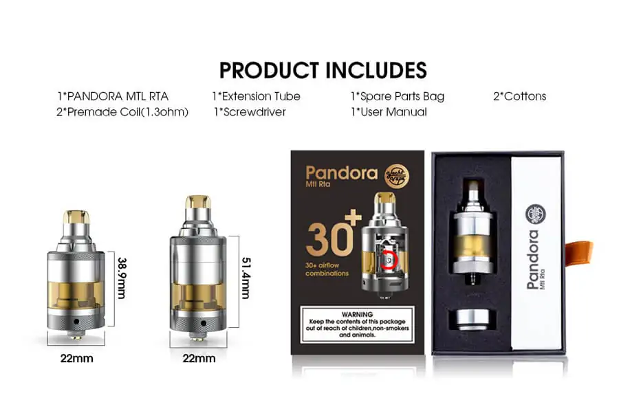 Yachtvape Pandora MTL RTA