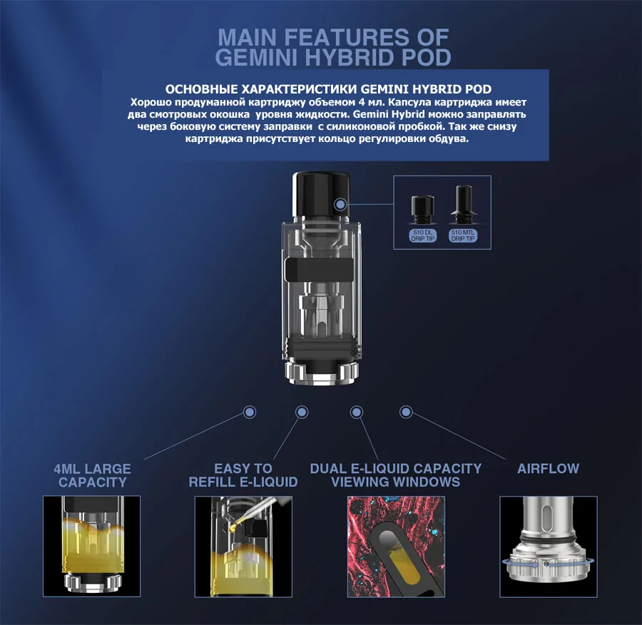 Lost Vape Gemini Hybrid Pod Mod Kit