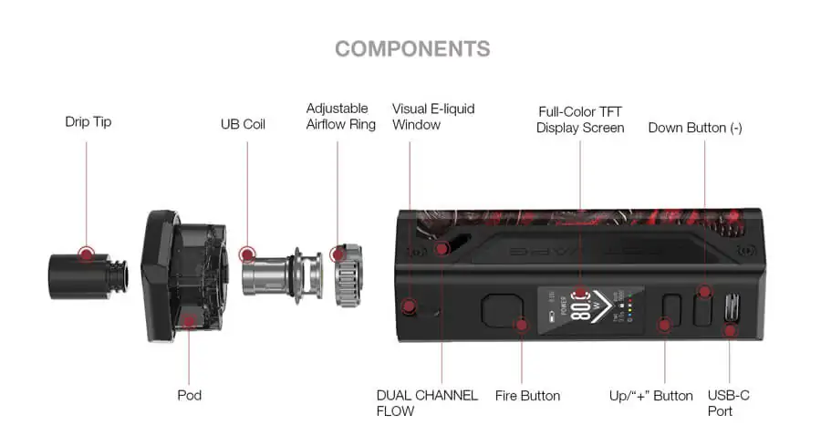 Lost Vape Thelema 80W Pod Mod Kit