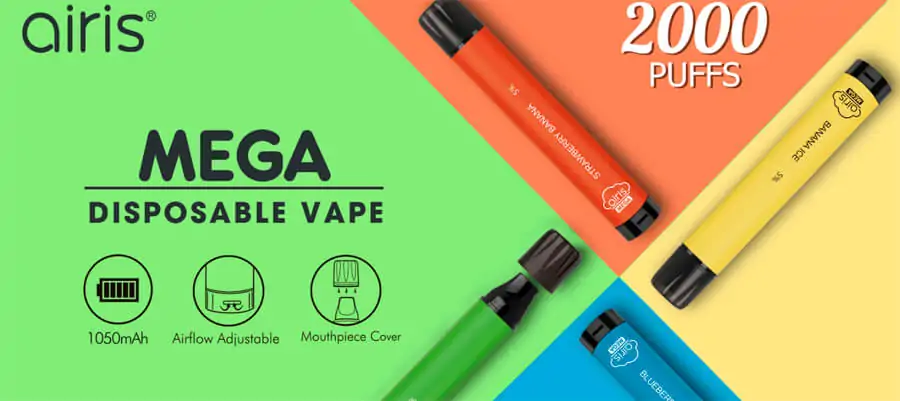 Одноразовая электронная сигарета Airis Mega 2000 Disposable Device 1050mAh