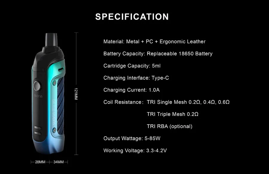 Suorin Trio 85 Pod Mod Kit