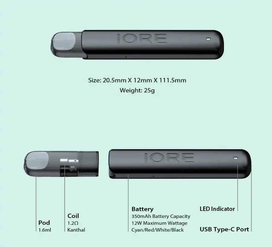 Eleaf IORE LITE Pod System Kit 350mAh