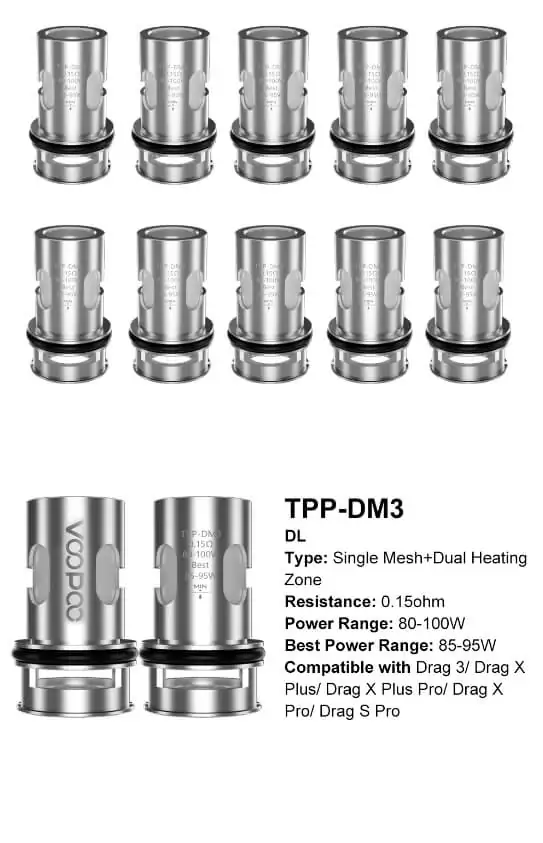 VOOPOO TPP DM3 0.15ohm Mesh coil