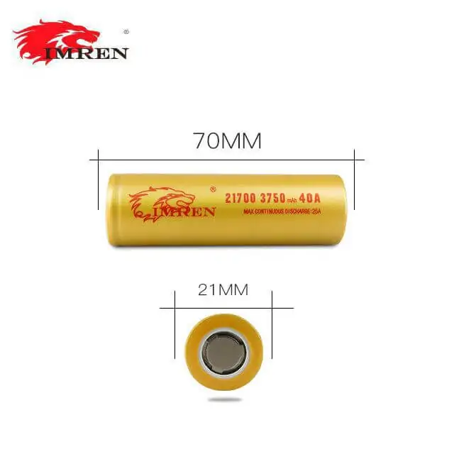 IMREN 21700 3750mah 40A