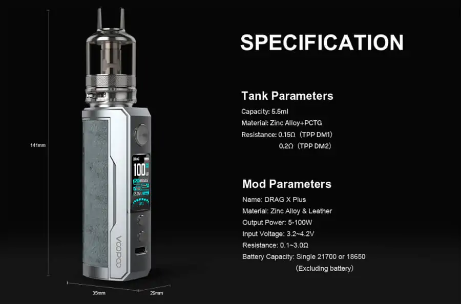 VooPoo DRAG X Plus Rrofessional Edition Kit