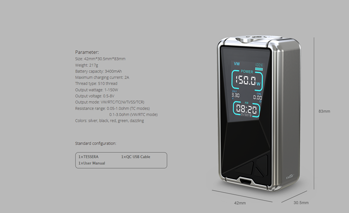 Eleaf Tessera 150W TC Eleaf Tessera 150W TC
