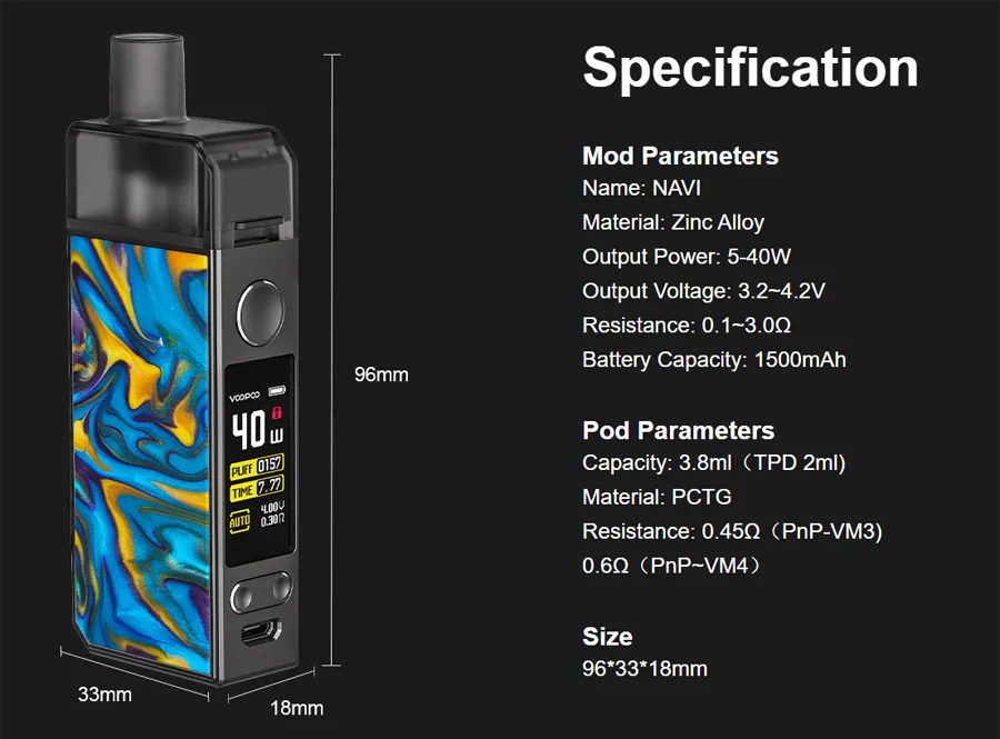 VooPoo NAVI Mod Pod