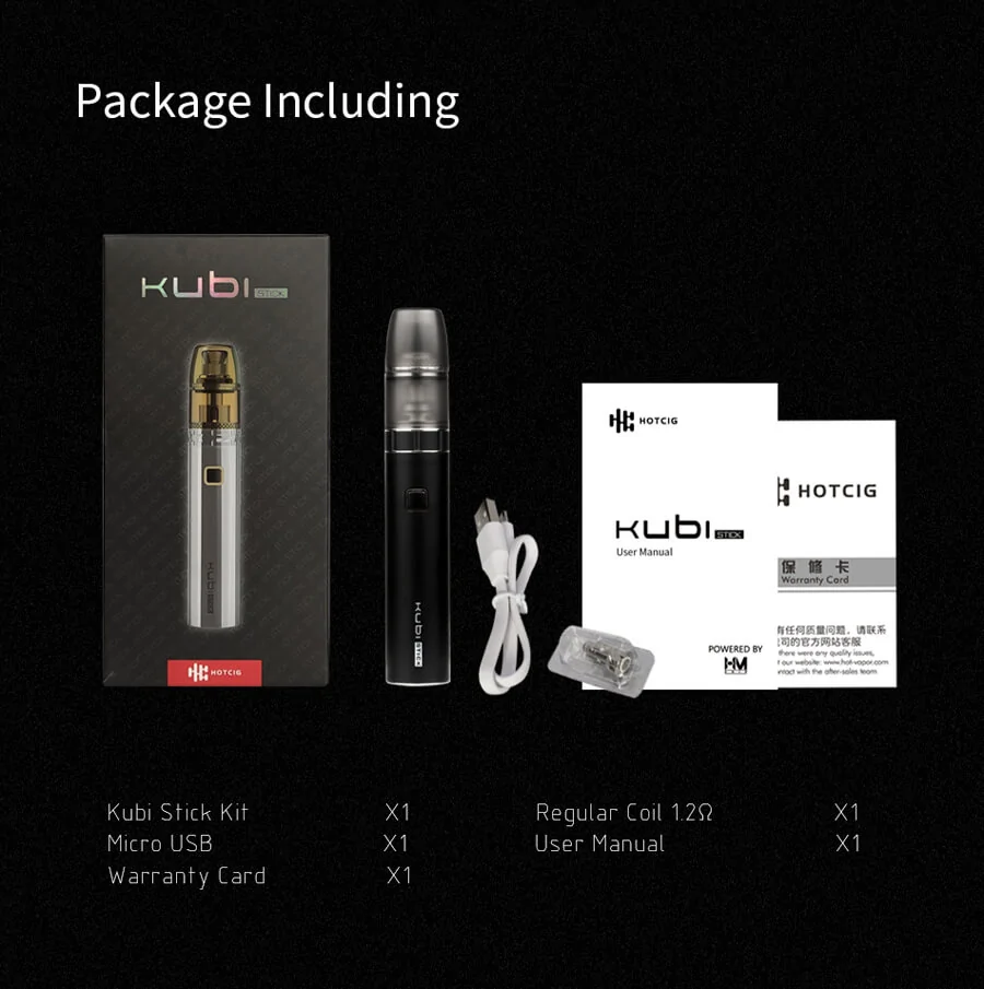 Hotcig Kubi Stick Pen Starter Kit