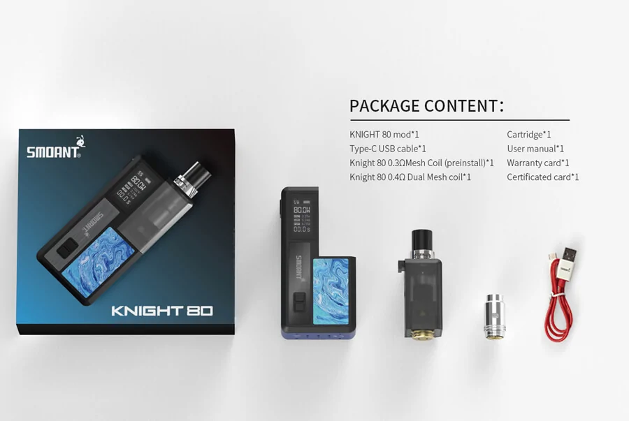 Smoant Knight 80W RBA Pod Kit
