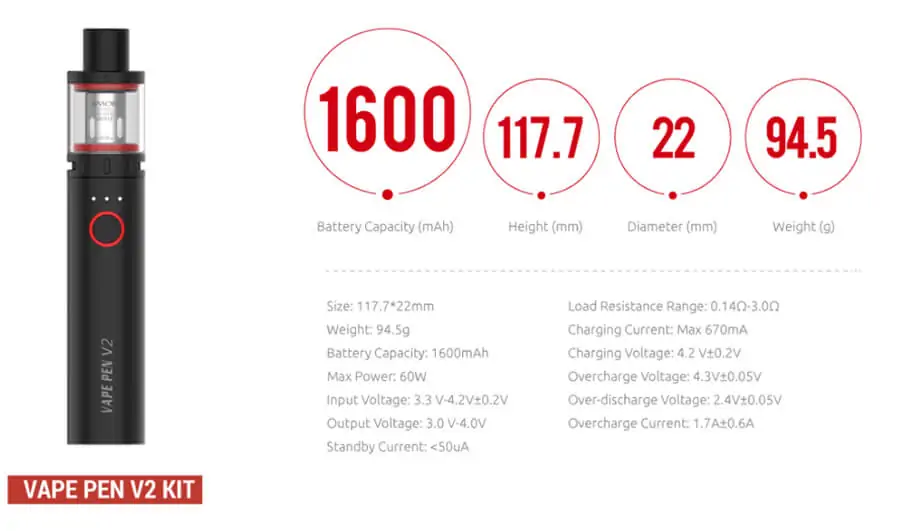 Smok Vape Pen V2 Kit 60W