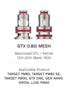 Vaporesso GTX 0.8 Ом Mesh Coil
