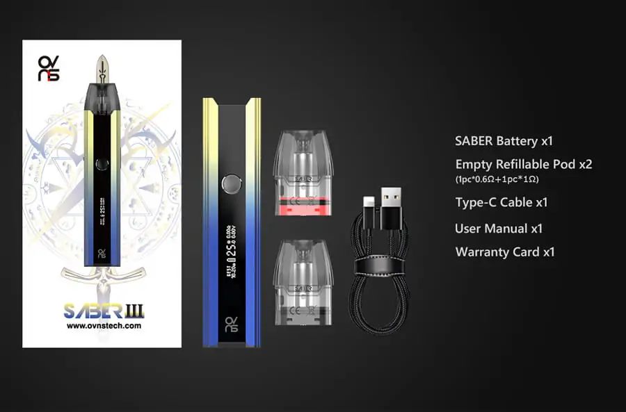 OVNS Saber 3 Pod Kit