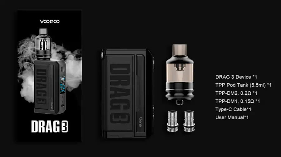 Voopoo Drag 3 with TPP Tank