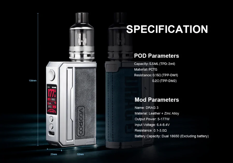 Voopoo Drag 3 with TPP Tank