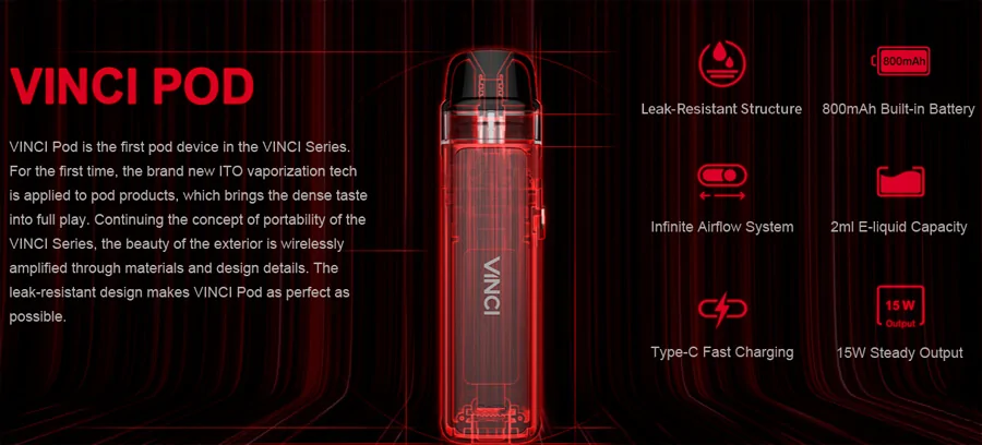 Voopoo Vinci Pod Kit 800 мАг