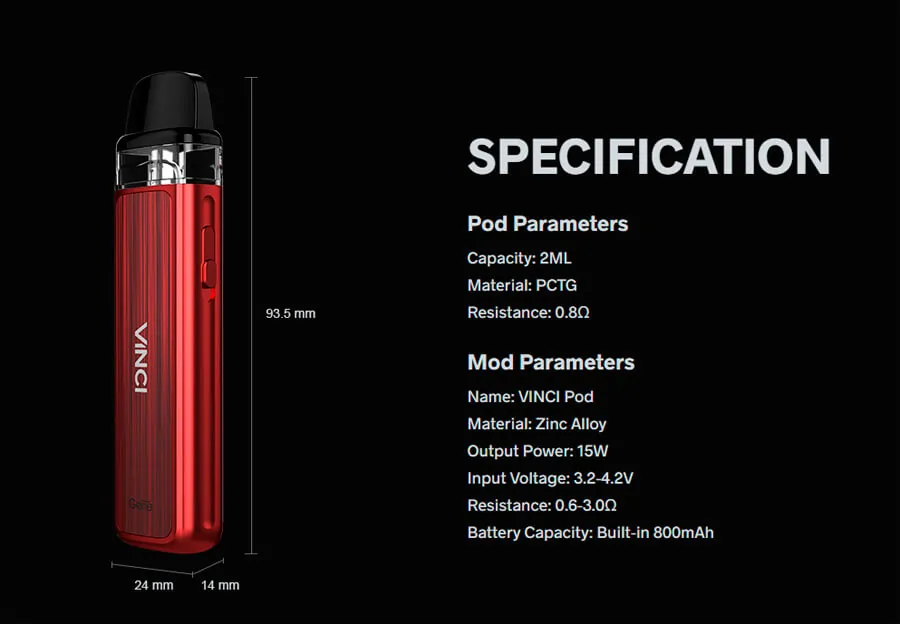 Voopoo Vinci Pod Kit 800 мАг