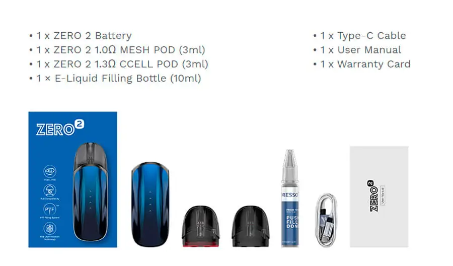 Vaporesso ZERO 2 Pod Kit