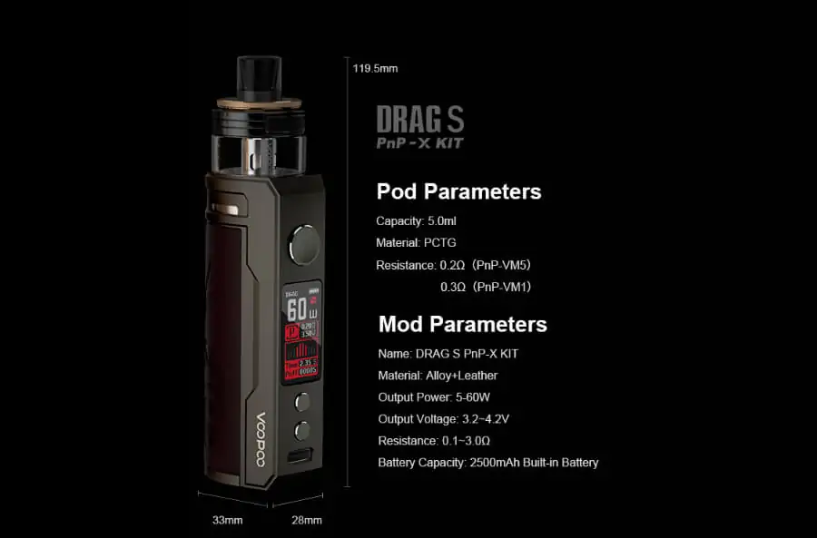 VooPoo DRAG S PnP-X KIT