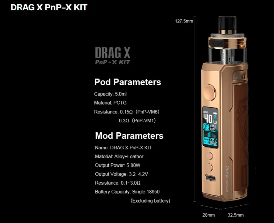 VooPoo DRAG X PnP-X KIT