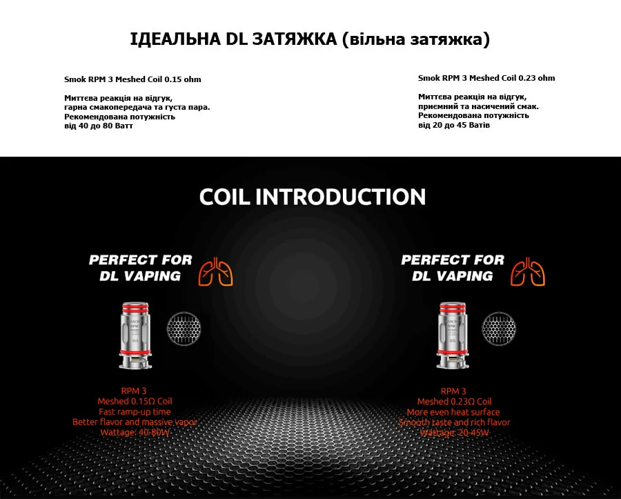 Smok RPM 3 Meshed Coil 0.15 ohm