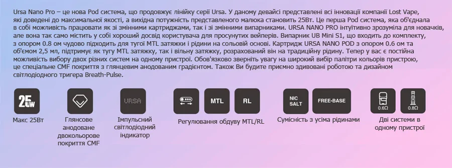 Lost Vape Ursa Nano PRO